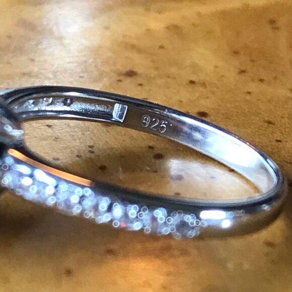 Blue Spinel Chrome Diopside Sterling Silver Ring - Picture 5 of 8